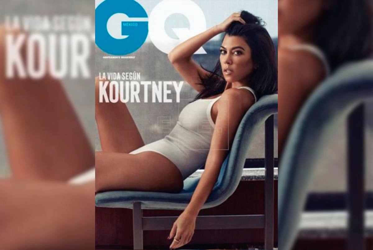 The sexy Kourtney Kardashian in the cover of GQ Mexico
