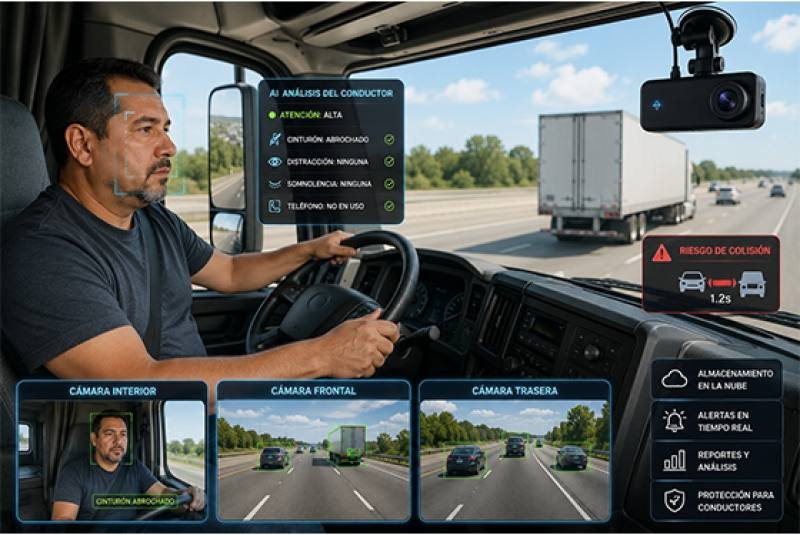 Dashcams Inteligentes: Los Nuevos Testigos del Transporte Moderno