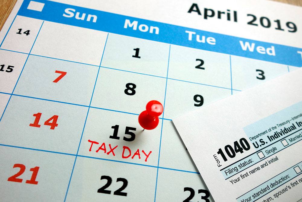 When are the 2019 taxes due?