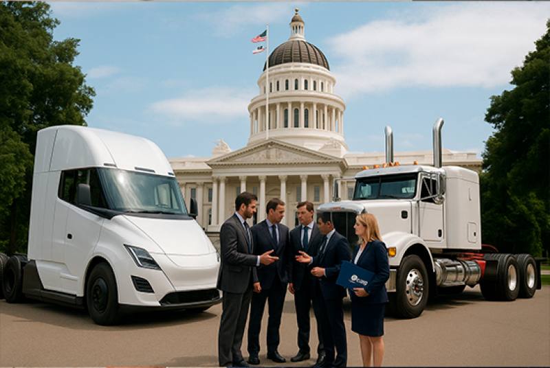 Truck Manufacturers Challenge California Emissions Pact