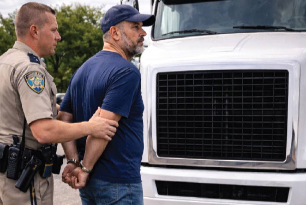 El DOT Alerta : Camionero con placa falsa enfrentara duras sanciones federales