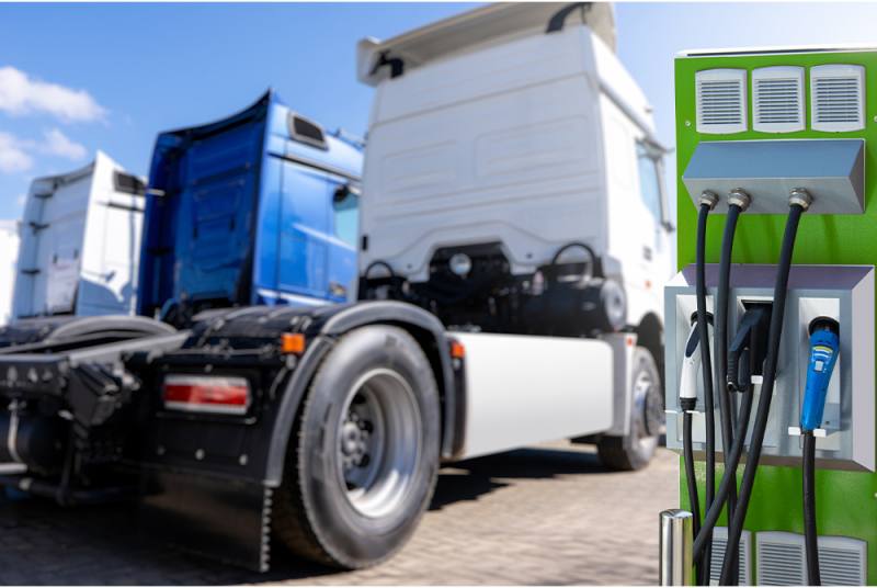 First Electric Truck Charging Station in California