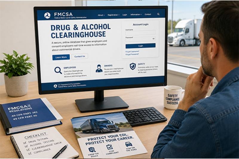 Drug & Alcohol Clearinghouse: El Registro que Puede Dejarte Fuera del Transporte